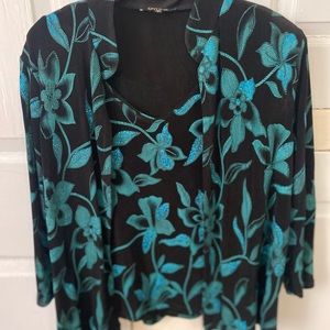 Ladies Onyx blazer & top size Lg